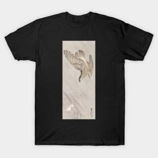 Rabbit and Falcon by Ohara Koson T-Shirt